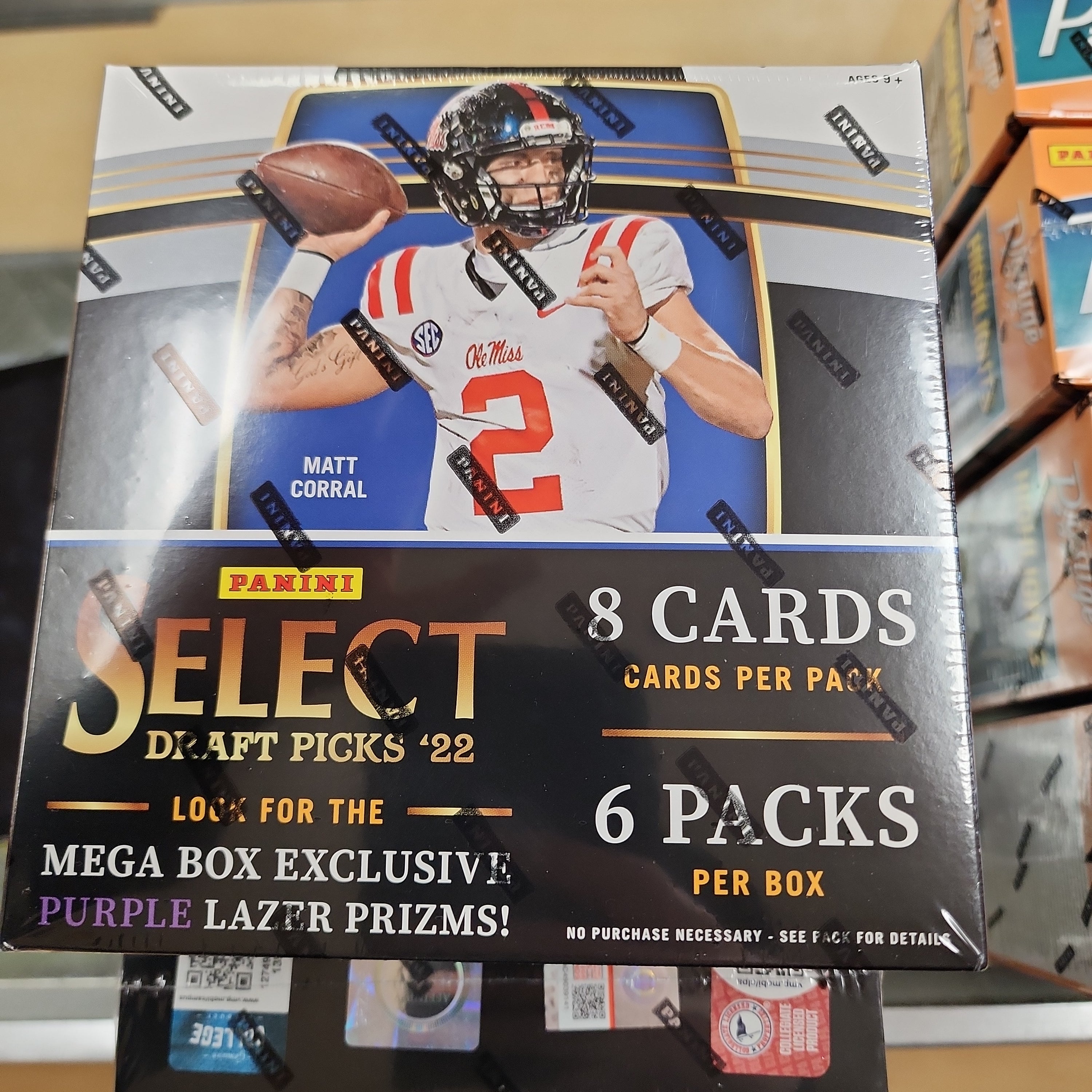 2021 Panini Prizm Draft Picks Football Cereal Box