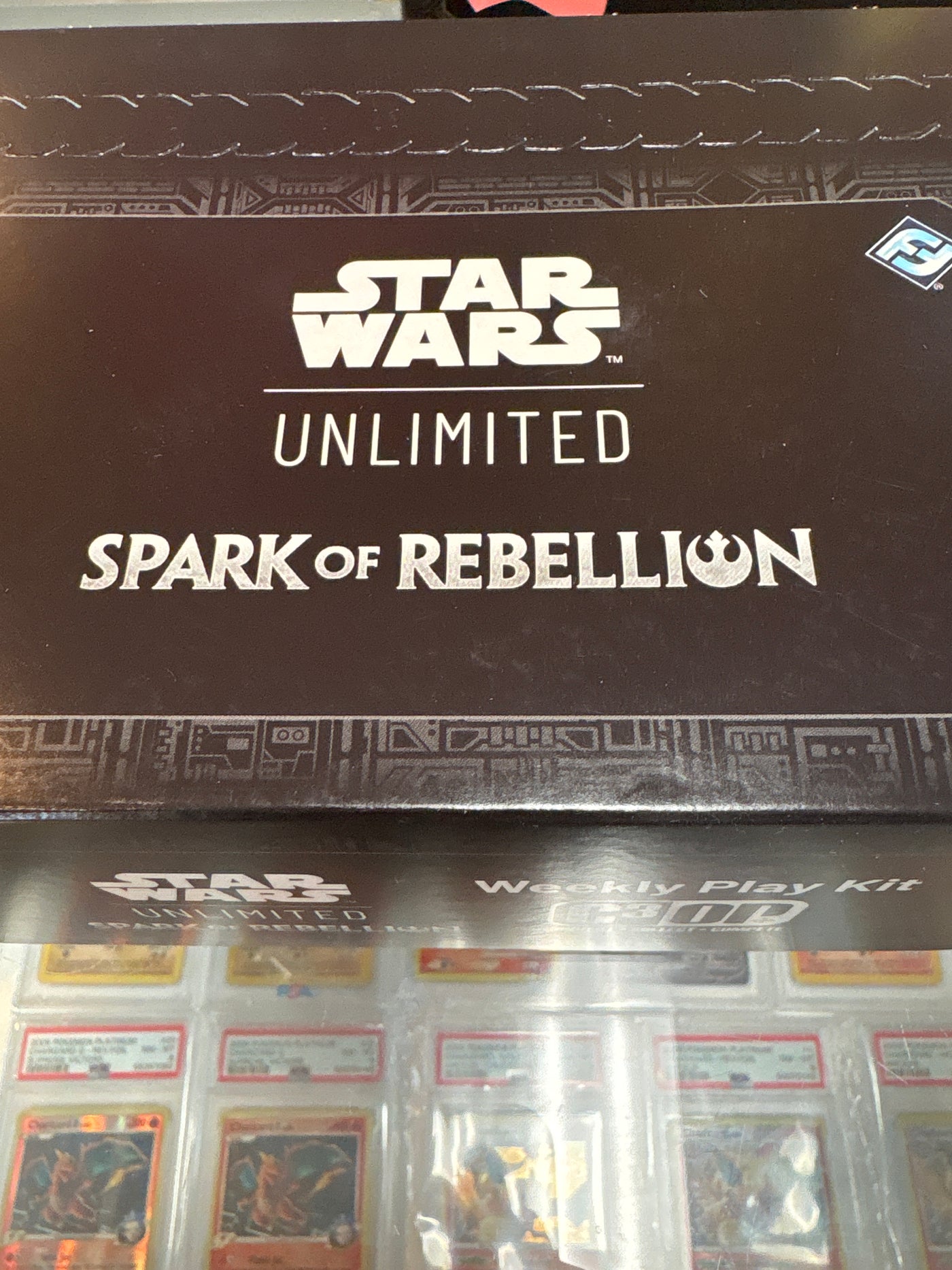 Star Wars Unlimited Spark of Rebellion Weekly Play Kit Box