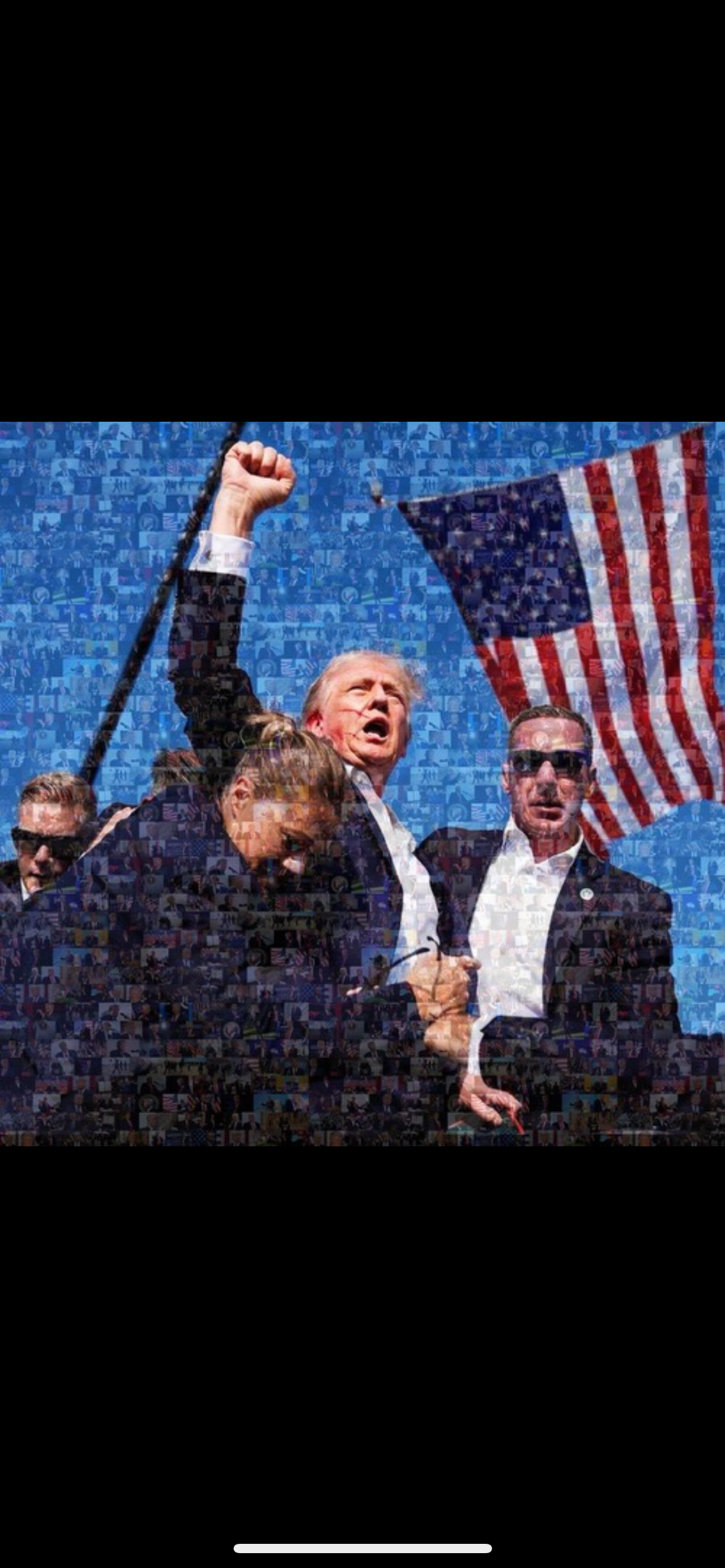 Donald Trump Mosaic Print