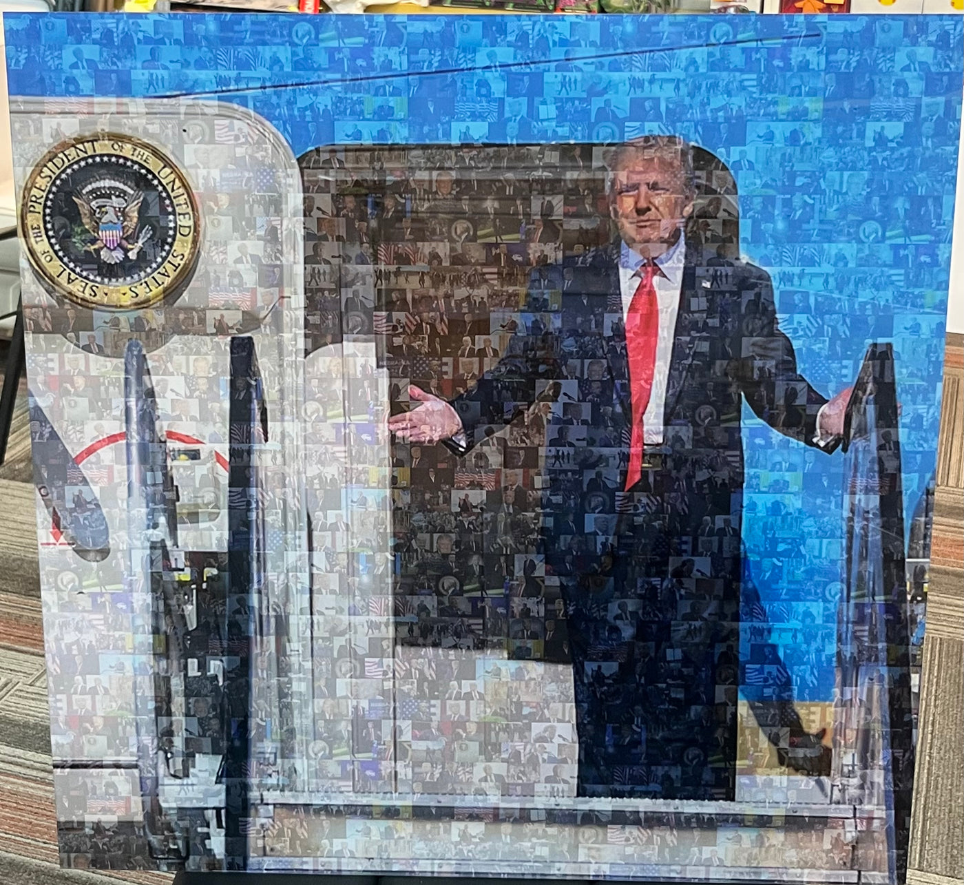 Donald Trump Mosaic Print