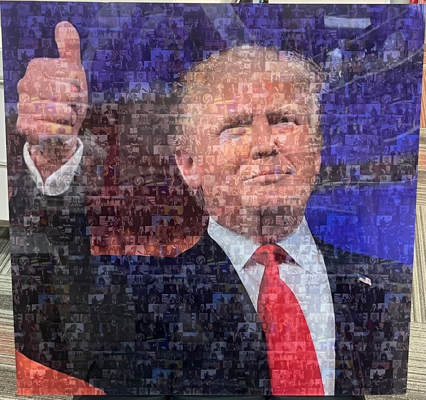 Donald Trump Mosaic Print