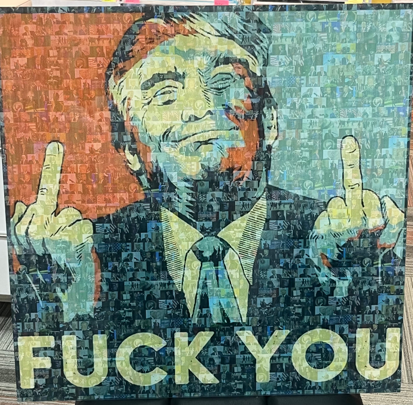 Donald Trump Mosaic Print