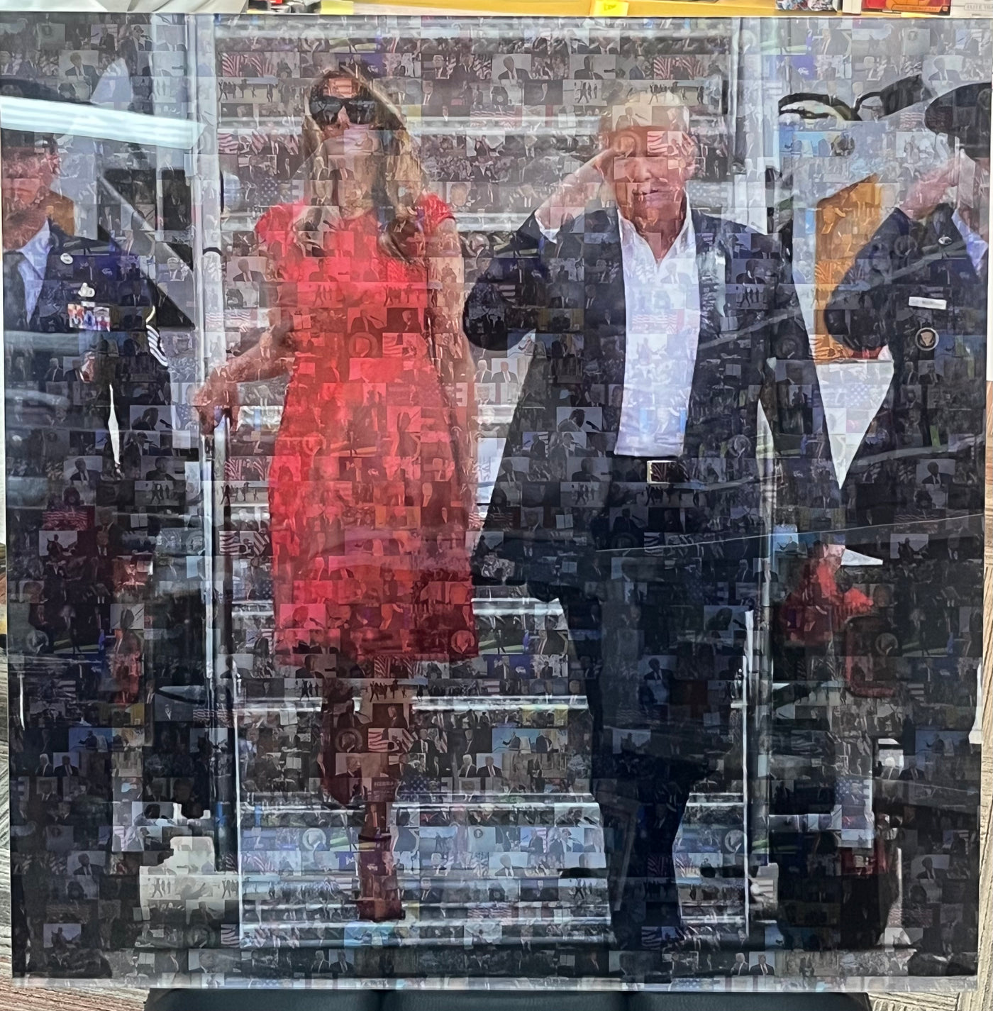 Donald Trump Mosaic Print