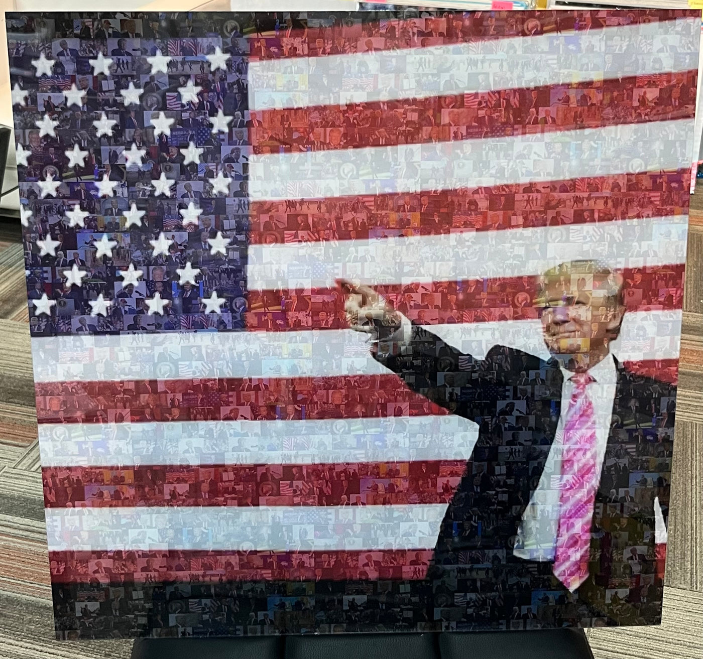 Donald Trump Mosaic Print