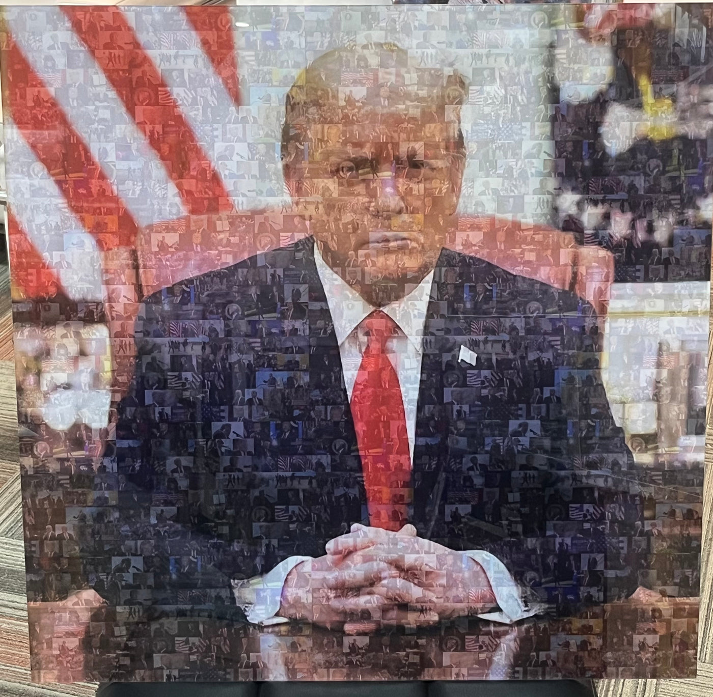 Donald Trump Mosaic Print