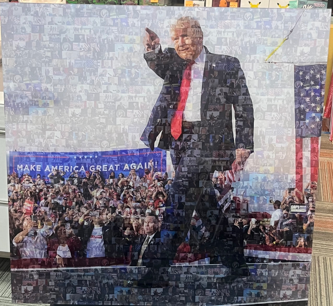 Donald Trump Mosaic Print