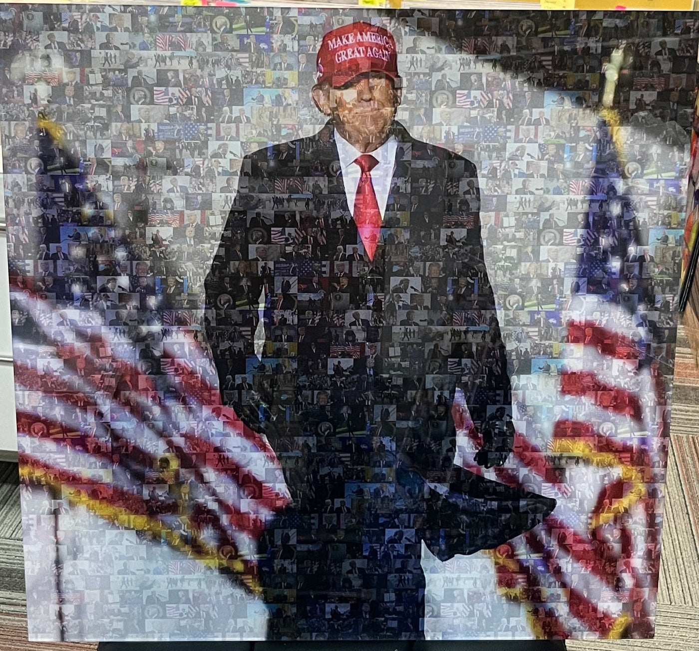 Donald Trump Mosaic Print