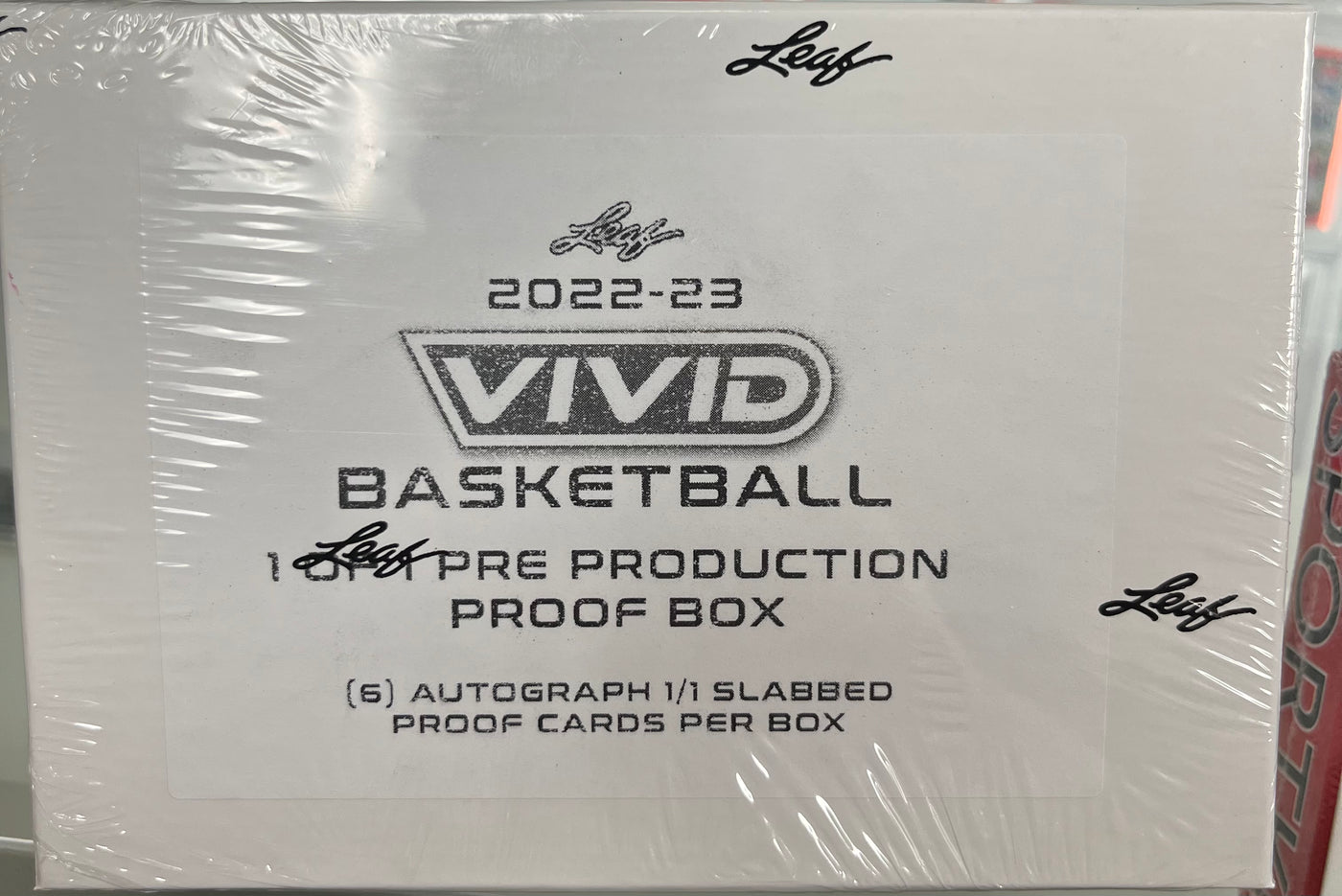 2022-23 Leaf Vivid Basketball Pre Production Proof Box