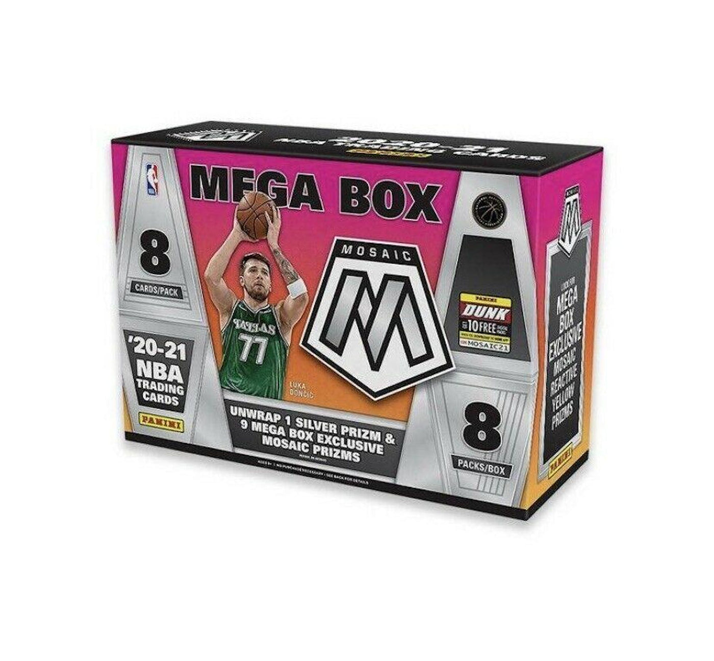 Panini 2020/21 Mosaic Basketball 64-Card Mega Box