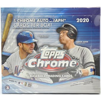 2020-Topps Chrome Baseball Jumbo Hobby Box