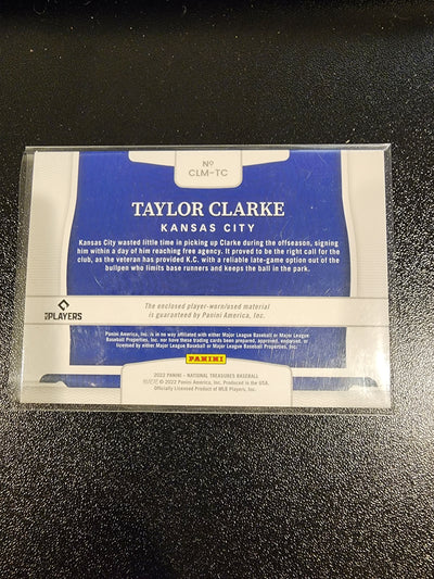 2022 National Treasures Baseball Taylor Clarke Colossal Patch /99