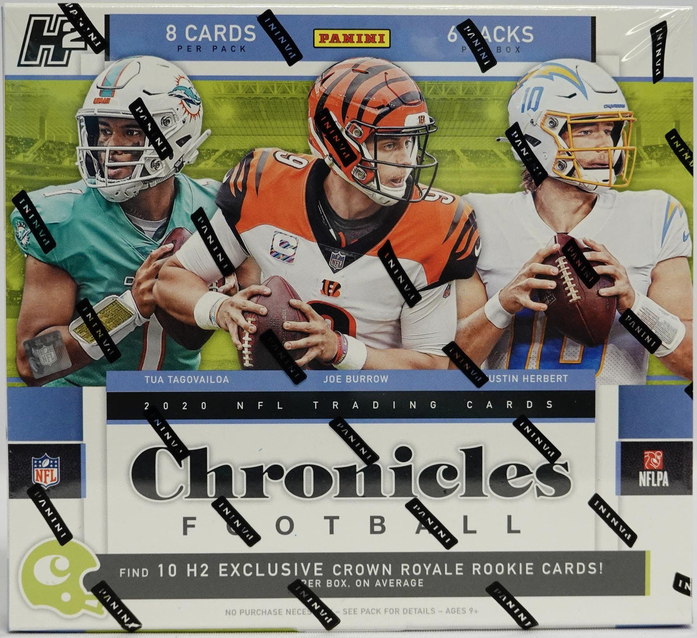 Panini 2020 Chronicles Football H2 Hobby Hybrid Box