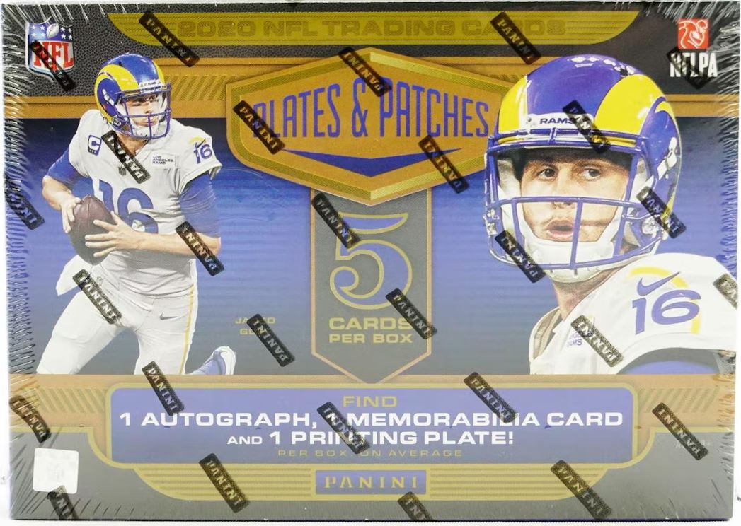 2020 Panini Plates and Patches Football Hobby Box