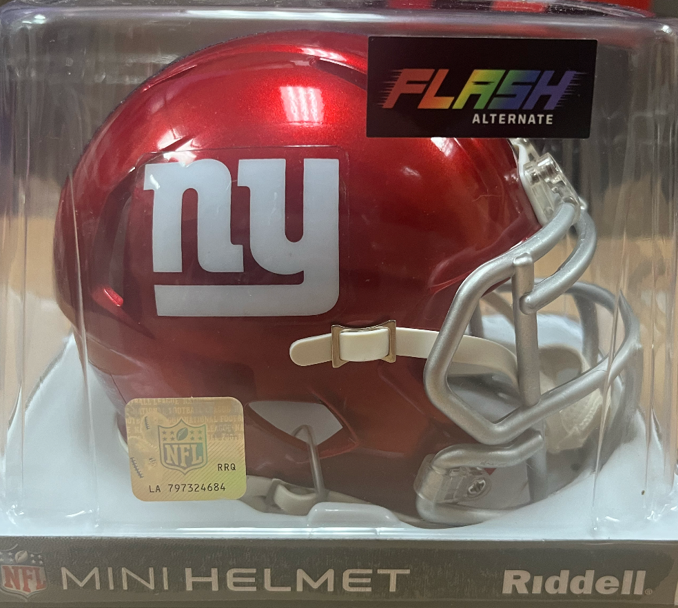 Giants Red Riddell Mini Helmet