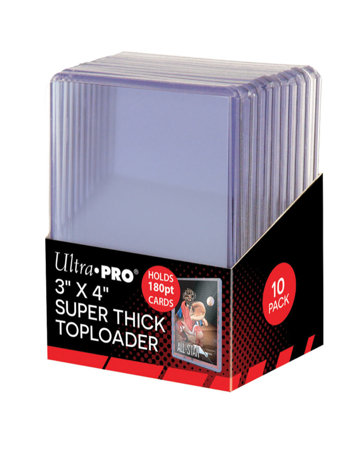 Ultra Pro Toploaders: 3" X 4" Super Thick 180pt (10ct)