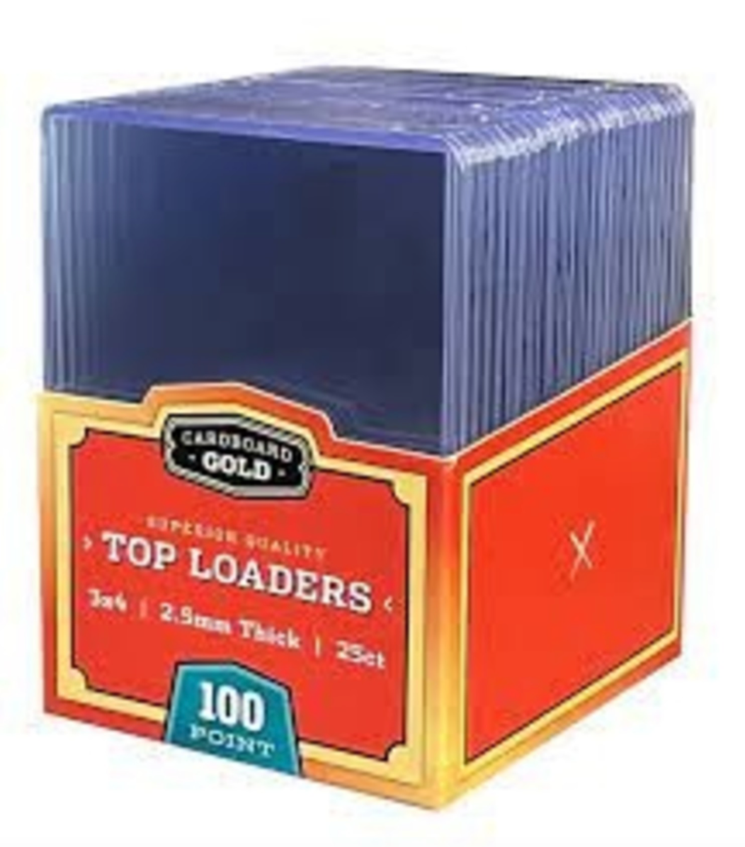 Cardboard Gold Top Loaders 100 Point