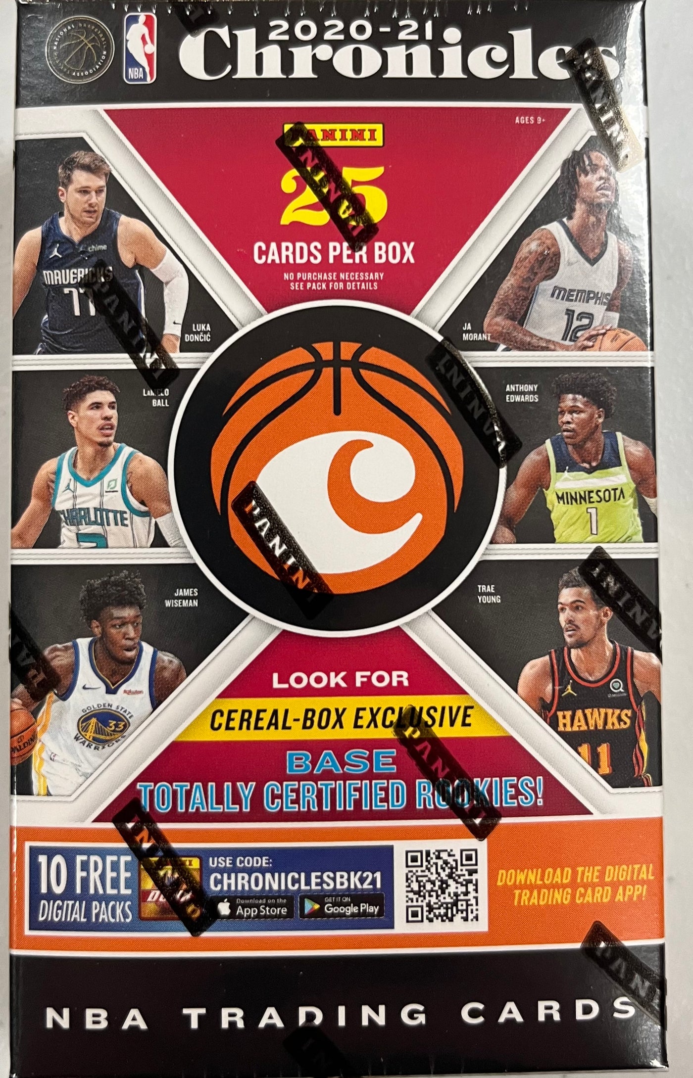 2020-21 Chronicles Basketball Cereal Box