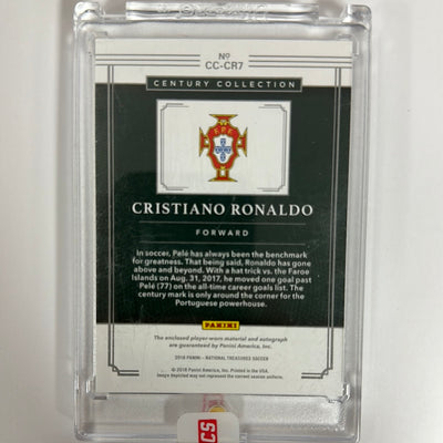 (05/20) 2018 Panini National Treasures - Cristiano Ronaldo - No. CC-CR7