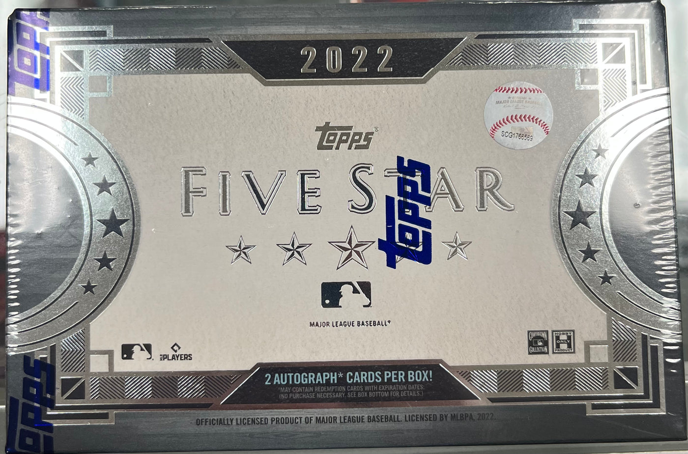 2022 Five Star Baseball Hobby Box 2 Autos