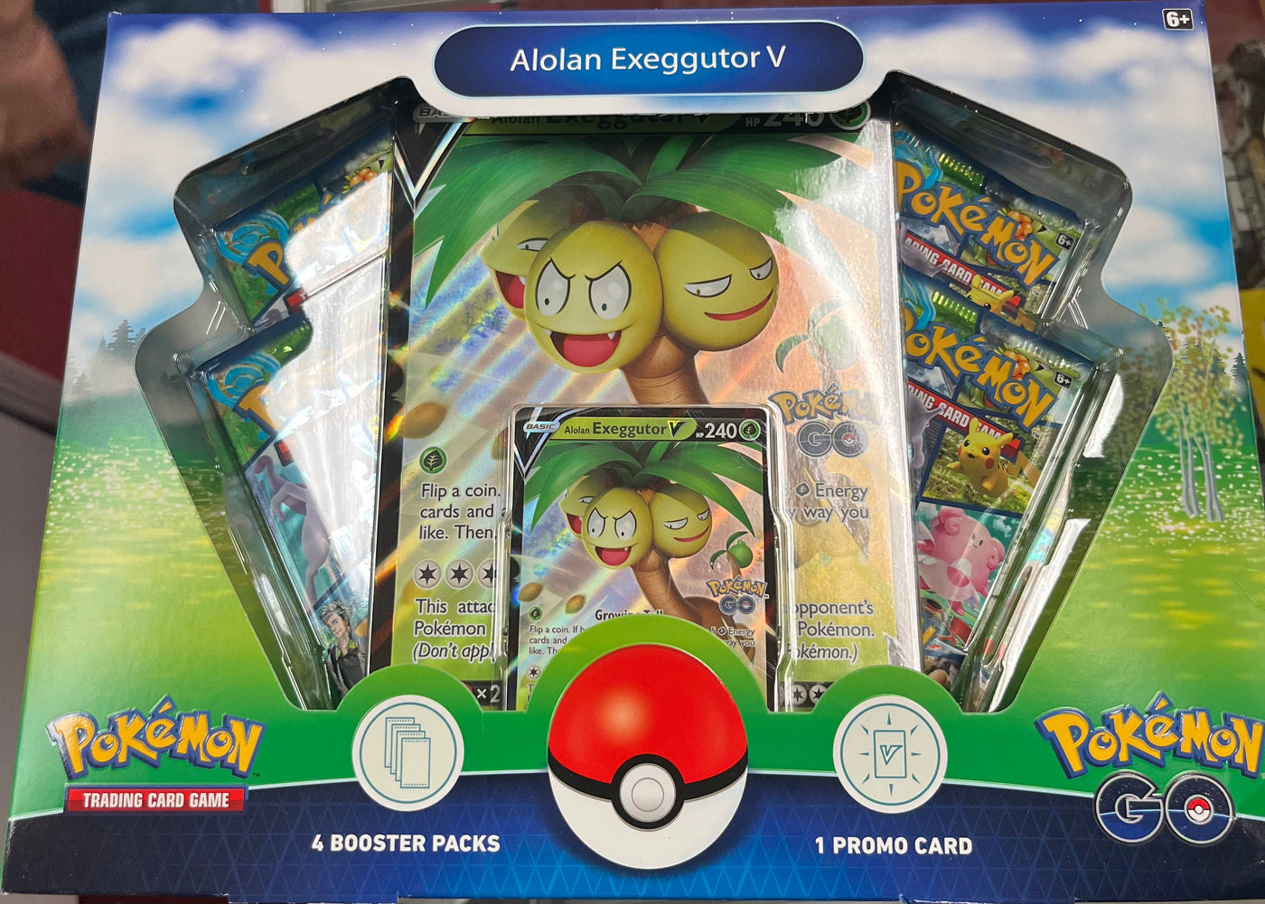 Pokemon Go Collection Alolan Exeggutor V Box