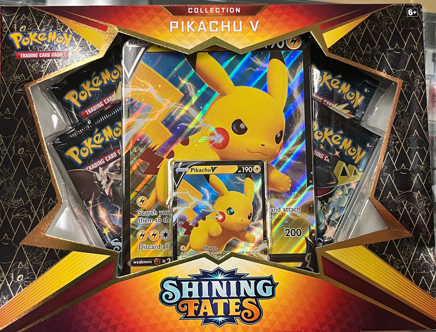 Pokémon Shining Fates Pikachu V Collection Box