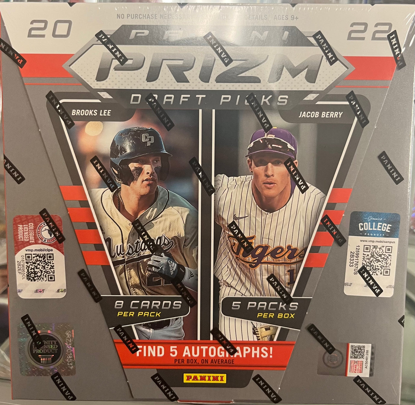 2022 Prizm Draft Picks Baseball Hobby Box