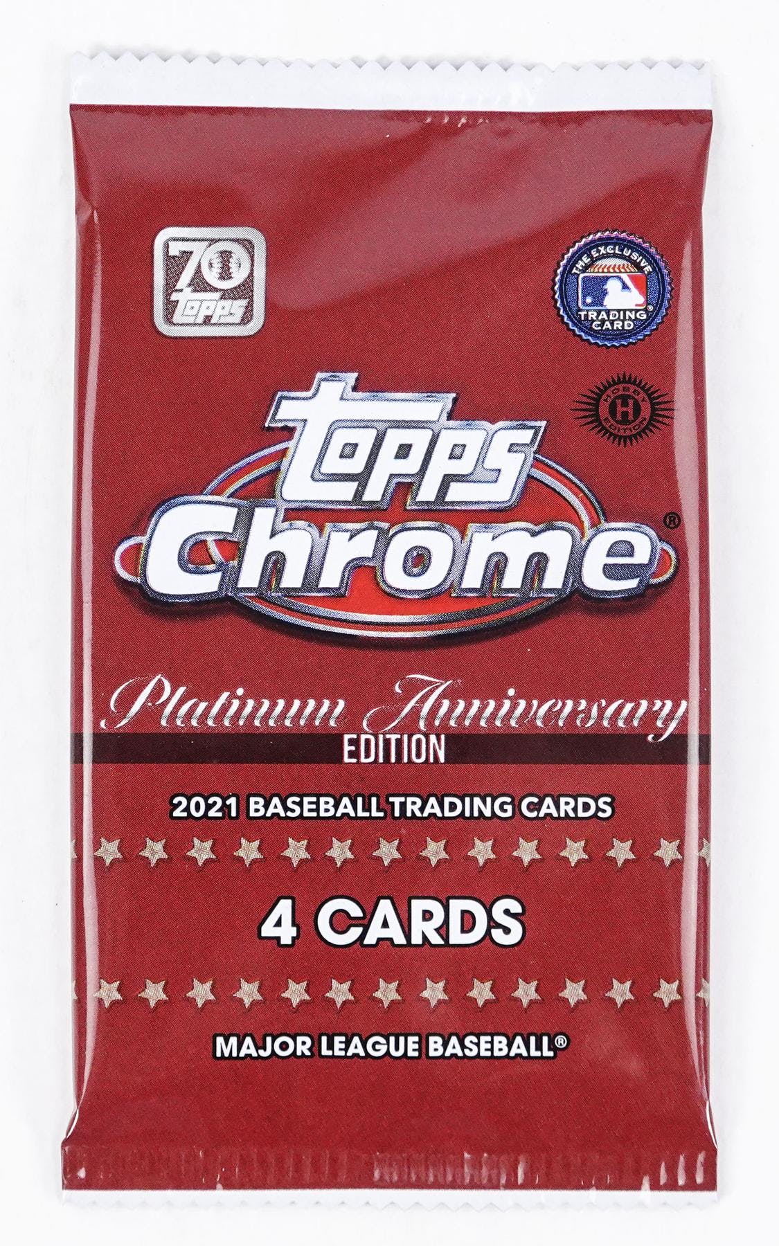 Topps 2021 Chrome Platinum Anniversary Baseball Hobby LITE Pack
